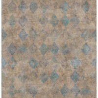 Tapeta romby Rebel Walls R18518 Small Painted Diamonds Turquoise Pops