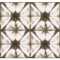 Tapeta retro Rebel Walls R18541 Tie Dye Kaleidoscope Brown Pops
