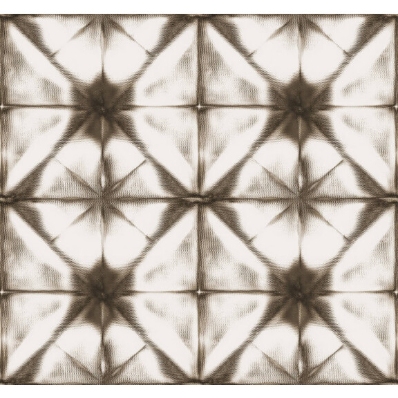 Tapeta retro Rebel Walls R18541 Tie Dye Kaleidoscope Brown Pops