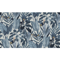 Tapeta rośliny i ptaki Rebel Walls R18564 Birds of Paradise Nightfall Pops