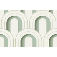 Tapeta łuki Rebel Walls R18567 Arch Deco Bijou Soft Green Pops