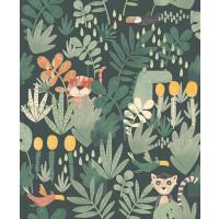 Tapeta dżungla Khroma HAP005 WILDERNESS TEAL Be Happy