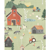 Tapeta farma Khroma HAP403 FARM TEAL Be Happy