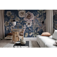Fototapeta w kwiaty Rebel Walls R18646 Spring Flower Dark Blue Julia Appel