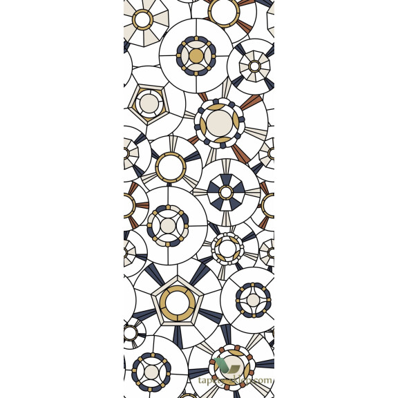 Panel geometryczny w stylu Art Deco Casadeco BEEP82299109 Grand Café Belle Epoque