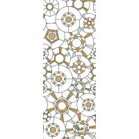 Panel geometryczny w stylu Art Deco Casadeco BEEP82299210 Grand Café Belle Epoque