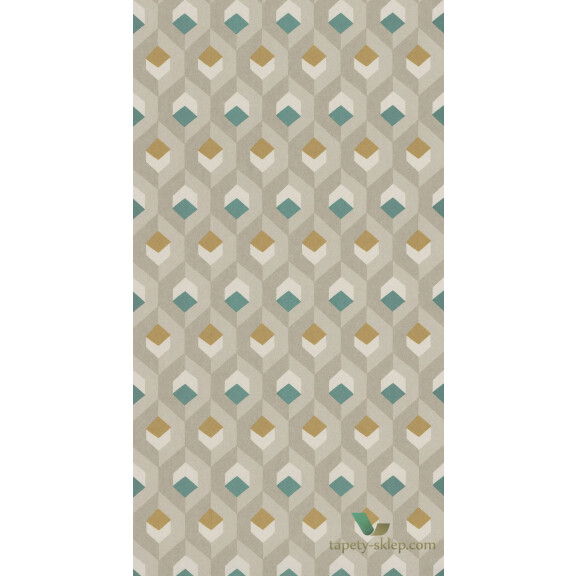Tapeta geometryczna 3D Casadeco HELS82057407 Hexacube Helsinki
