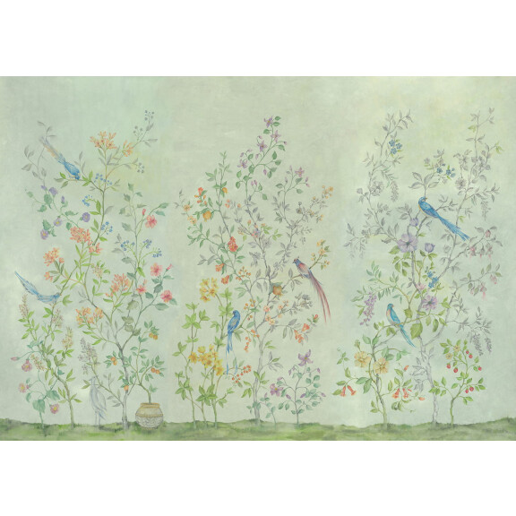 Mural Coordonne 8800121 Tea Garden Metamorphosis