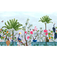 Mural Coordonne 8800131 Neo-Tea Garden Metamorphosis