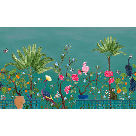 Mural Coordonne 8800132 Neo-Tea Garden Metamorphosis
