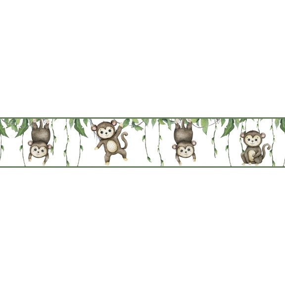Border psotne małpki Marburg 45854 Kids Walls Little Adventures
