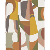 Tapeta geometryczna retro Casamance Assemblage 75460508 L'Atelier