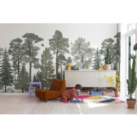 Fototapeta skandynawski las Rebel Walls R17206 Scandinavian Bellewood Animal Wonder World