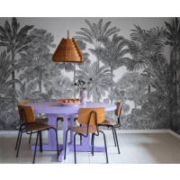 Fototapeta egzotyczne drzewa Rebel Walls R17594 Tropical Bellewood Graphite Wonder World