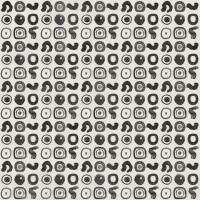 Fototapeta geometryczna abstrakcja Tecnografica 80477-2A MAURICIO LARA: SIGNOS GREY A Art Collections