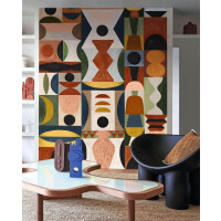 Mural retro geometryczny Casamance 75564078 Modelage Panoramas 2