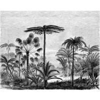 Mural tropikalny krajobraz z palmami Esta 158952 Paradise