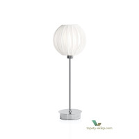 Lampa stołowa Plastic straps White / Chrome 816008 Globen