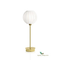 Lampa stołowa Plastic straps White / Brass 816063 Globen
