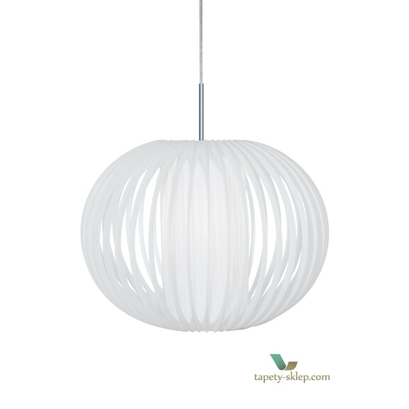 Lampa wisząca Plastic straps XL White / Chrome 873108 Globen