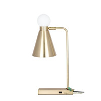 Lampa stołowa Ludo Brushed Brass/White 921665 Globen