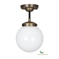 Lampa sufitowa Alley IP44 Antique Brass/White 990751 Globen