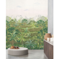 Mural egzotyczny krajobraz pola ryżowego Casadeco BALI 88207205 S Riziere Bali