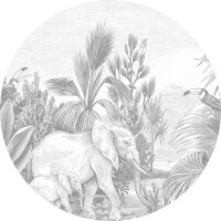 Naklejka dżungla Esta 159075 Forest Friends śr. 70cm