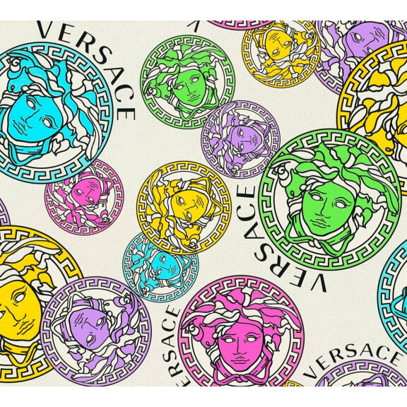 Tapeta głowy Meduzy - Logo Versace 38610-1 Versace V