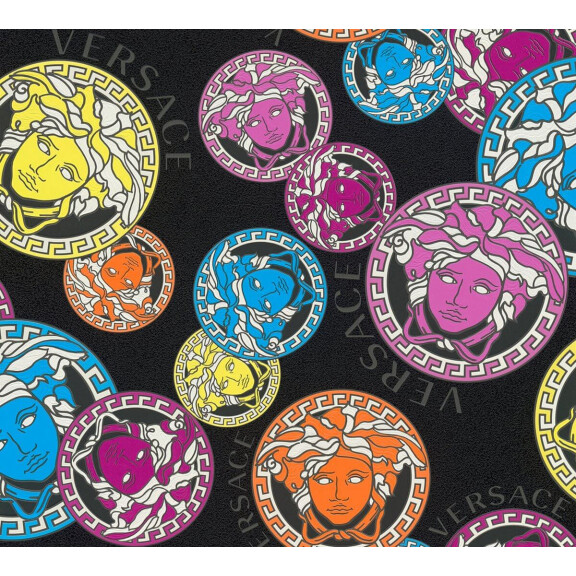 Tapeta głowy Meduzy - Logo Versace 38610-4 Versace V