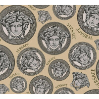 Tapeta głowy Meduzy - Logo Versace 38611-4 Versace V