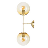 Kinkiet podwójny Bacan Riesco Wall Double Amber Famlight