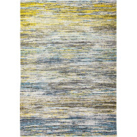 Żółto Niebieski Dywan Louis De Poortere w Paski - BLUE YELLOW MIX 8873