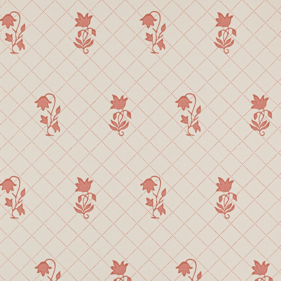 Tapeta kratownica i kwiatki Colefax and Fowler W7010-05 Berkeley Sprig Small Design Wallpapers II