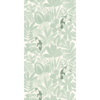 Tapeta tropikalne liście i tukany Caselio GCO 103920614 Rio Green & Co