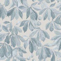 Tapeta liście Sandberg S10145 Kersti Soft Blue Huset i Solen
