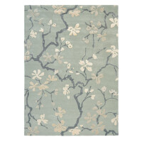 Błękitno Szary Dywan Sanderson w Kwiaty - ANTHEA CHINA BLUE 47107