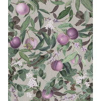 Tapeta drzewa i owoce Rebel Walls R17991 Peach Valley Lilac Dreamland