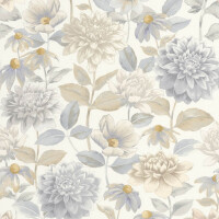 Tapeta kwiaty dalia Casadeco GADN 87661834 Dahlia Gardens