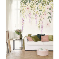 Mural kwiatowe pnącza Casadeco GADN 87675105 S Glycine Gardens