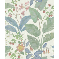 Tapeta roślinna Rebel Walls R18073 Strawberry Lane Ivory Dreamland