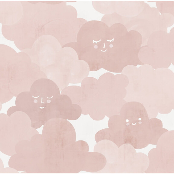 Tapeta chmurki Rebel Walls R18141 Happy Clouds Pink Dreamland