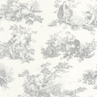 Tapeta scenki rodzajowe Casadeco LBTJ 87919103 Scene D'été Les Belles Toiles de Jouy