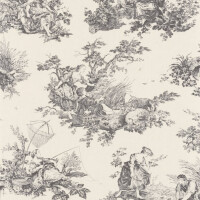 Tapeta scenki rodzajowe Casadeco LBTJ 87919612 Scene D'été Les Belles Toiles de Jouy