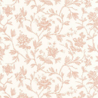 Tapeta kwiatowe pnącza róży Casadeco LBTJ 87964122 Rosa Les Belles Toiles de Jouy