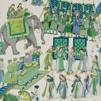 Tapeta indyjskie scenki Manuel Canovas 03107-02 Kalinda Papier Peints vol.8