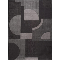 Dywan geometryczny Art-Deco BAUHAUS AVANT GARDE BLACK 9156