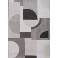 Dywan geometryczny Art-Deco BAUHAUS IVORY WHITE 9157