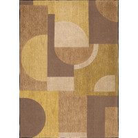 Dywan geometryczny Art-Deco BAUHAUS HONEY GOLD 9159