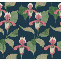 Tapeta Kwiaty York NV5527 Lady Slipper Modern Heritage